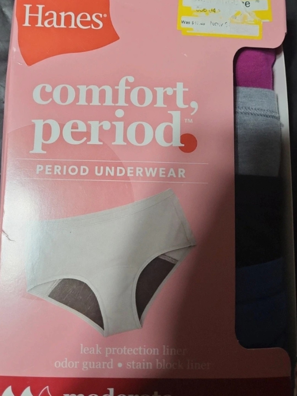 Girls HANES period underwear